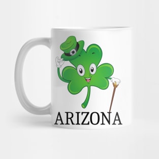 St Patrick's  Irish Shamrock arizona, Irish Gift for Wife Mug